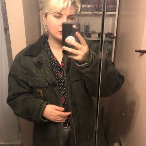 Green Men’s medium carhartt jacket